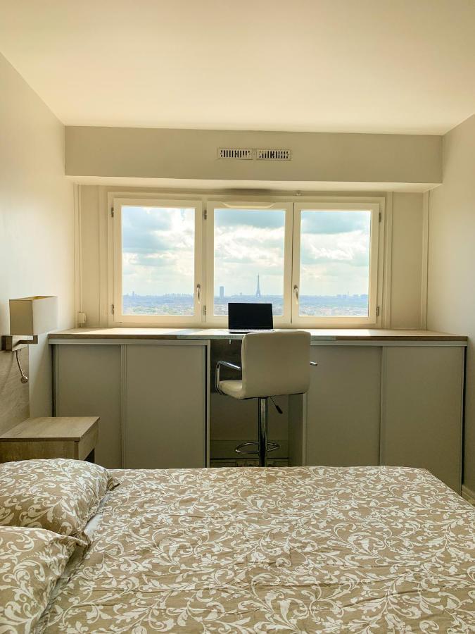 Vue Panoramique Sur Paris : Sublime Appartement Au Centre De Courbevoie Exterior photo